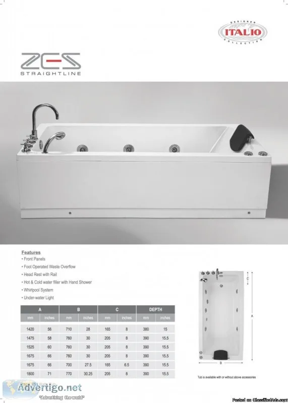 Steam bath machine Jacuzzi bathtub in india