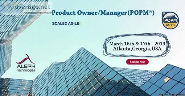 Product OwnerManager(POPM&r eg)AtlantaGeorgia USA