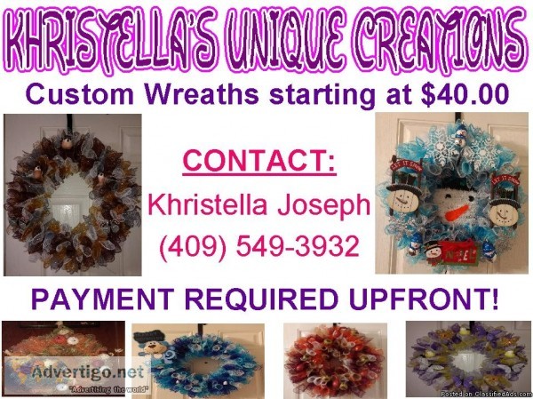 Khristella s Unique Creations Custom Wreaths