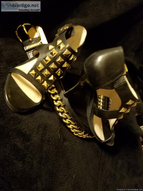 NEW MK Leather Studded Heels