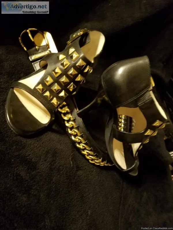 NEW MK Leather Studded Heels
