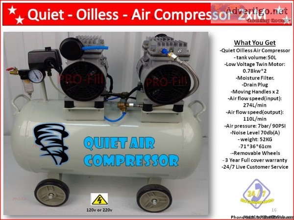 Quite oil less Air Compressor 2XM