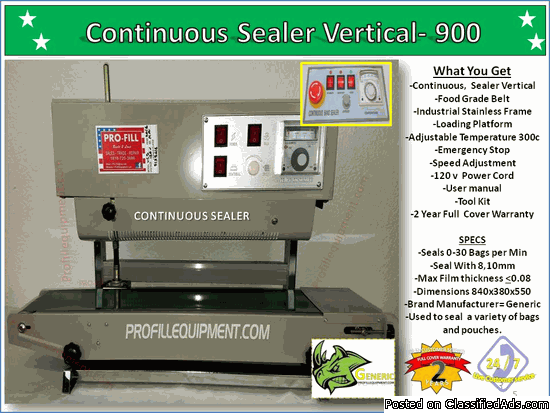 Continuous Sealer Vertical 900