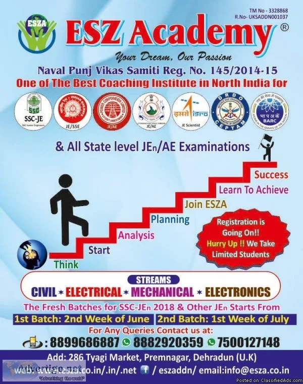 SSC JE Coaching Dehradun