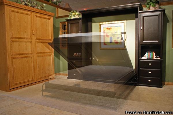 Murphy bed built-in to home office cabinets Pinellas Park Fl.