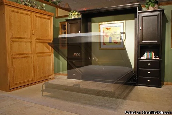 Murphy bed built-in to home office cabinets Pinellas Park Fl.