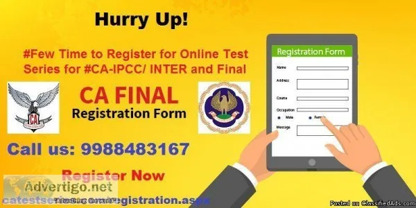 Trusted Online CA Final Test Series In India