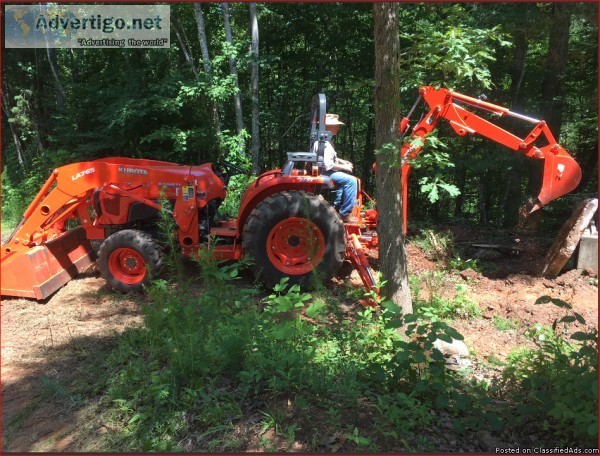 Backhoe and Tractor work