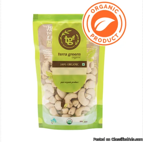 Terra Greens Organic - Cashew Whole 100g