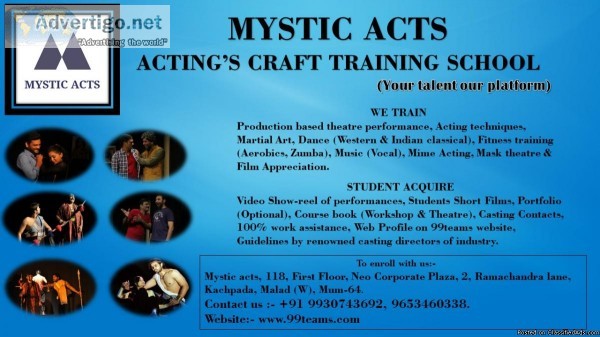 Acting and Theatre workshop with Mystic Acts
