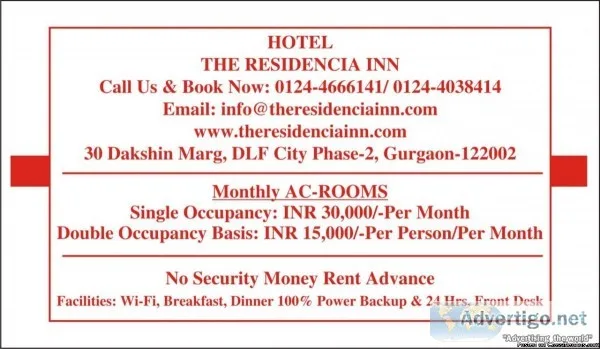 The Residencia Inn Best Guest House of Gurgaon