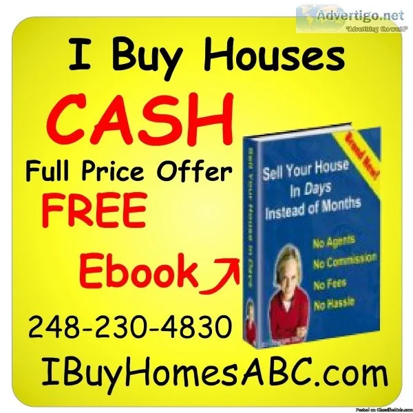 I Buy Houses CASH. You Can Walk Away Today. Stop Foreclosure
