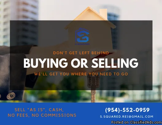WE BUY  SELL PROPERTIES