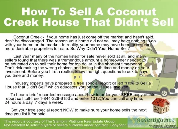How To Sell A Boca Raton House That  Didn t Sell