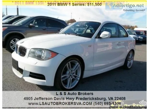 2011 BMW 1 SERIE 135I 2DR COUPELEATHER INTERIOR