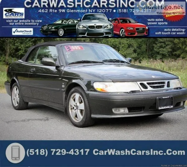 2003 SAAB 9-3 CONVERTIBLE 5 SPEED MANUAL SHIFT FUN 858