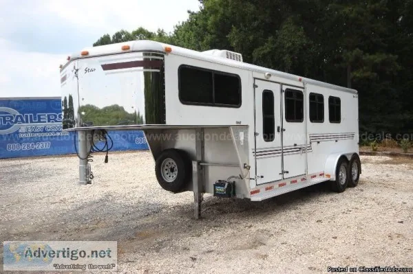 Silver Star 3 Horse Slant Load w3ft Dressing Room