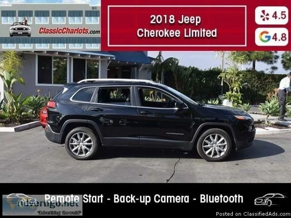 USED 2018 Jeep Cherokee Limited for sale in San Diego 18451R