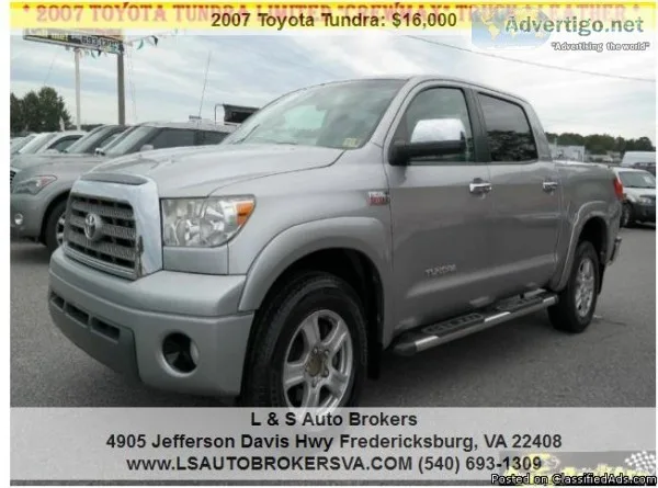 2007 TOYOTA TUNDRA LIMITED CREWMAX