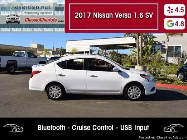 USED 2017 Nissan Versa 1.6 SV for sale in San Diego 18360R