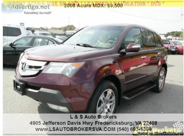 2008 ACURA MDX SH-AWD 4DR SUV ENTRETAIMENT PACKAGE