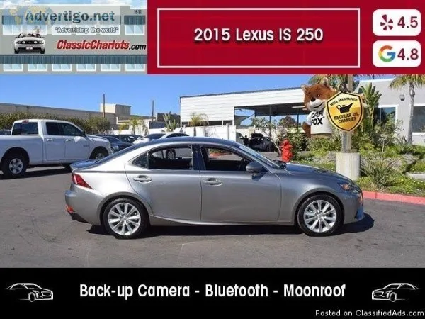 USED 2015 Lexus IS 250 for sale in San Diego 18481