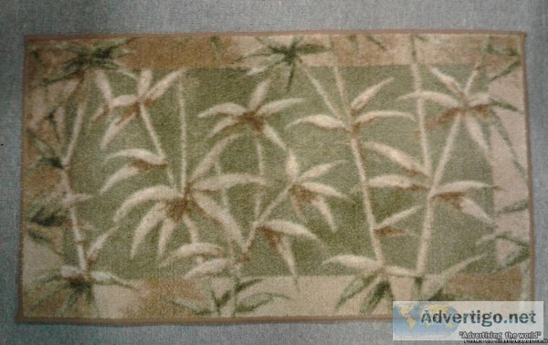 TROPICAL PALM TREE AREA DOOR RUG