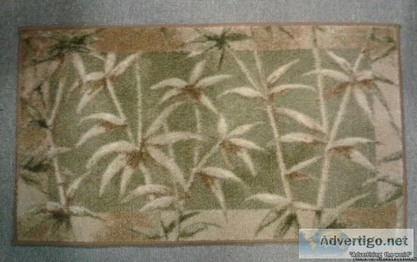 TROPICAL PALM TREE AREA DOOR RUG