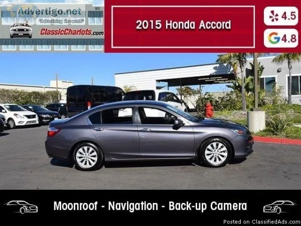 USED 2015 Honda Accord EX-L for sale in San Diego 18426