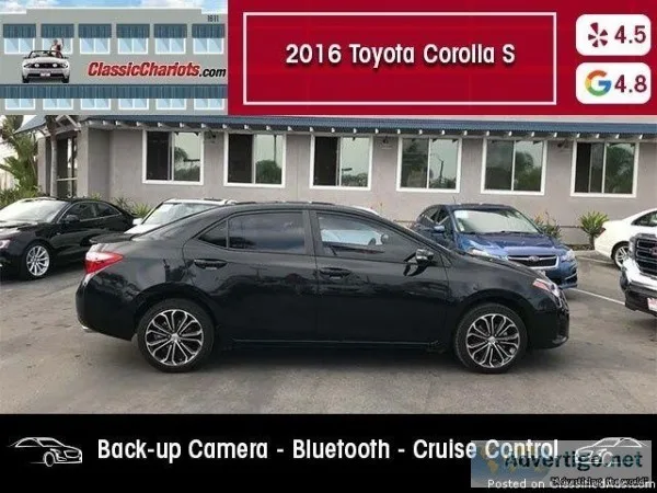 USED 2016 Toyota Corolla S Plus for sale in San Diego 18338