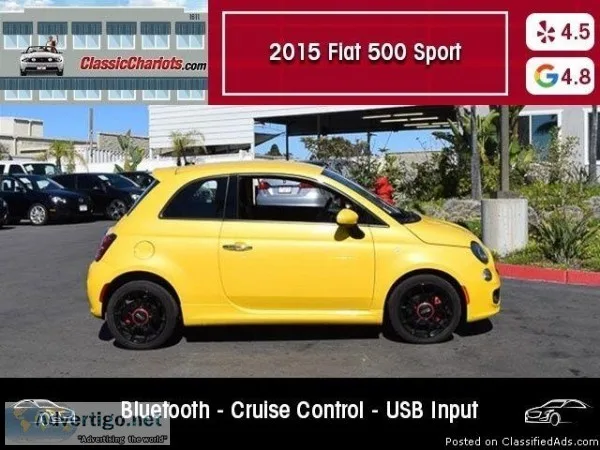 USED 2015 Fiat 500 Sport for sale in San Diego 18393