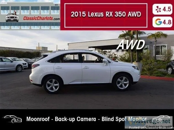USED 2015 Lexus RX 350 AWD for sale in San Diego 18491