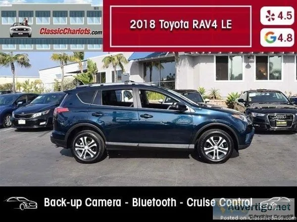 USED 2018 Toyota RAV4 LE for sale in San Diego 18428