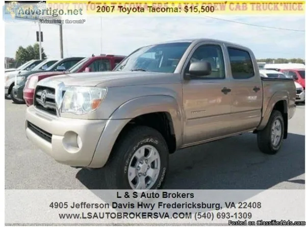 2007 TOYOTA TACOMA V6 DOUBLE CAB