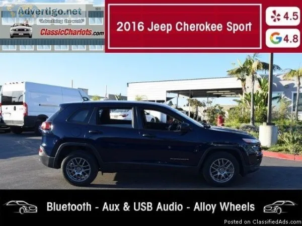 USED 2016 Jeep Cherokee Sport for sale in San Diego 18103A