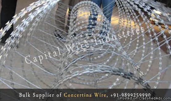Concertina Coil Fencing Wire Manufacturer in Delhi