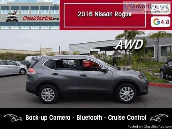 USED 2016 Nissan Rogue S AWD for sale in San Diego 18237R