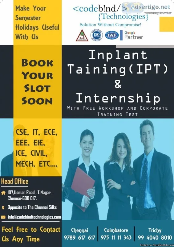 inplant training in coimbatore