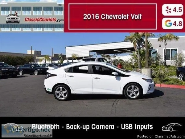 USED 2016 Chevrolet Volt LT for sale in San Diego 18513