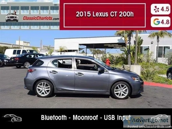USED 2015 Lexus CT 200h for sale in San Diego 18432