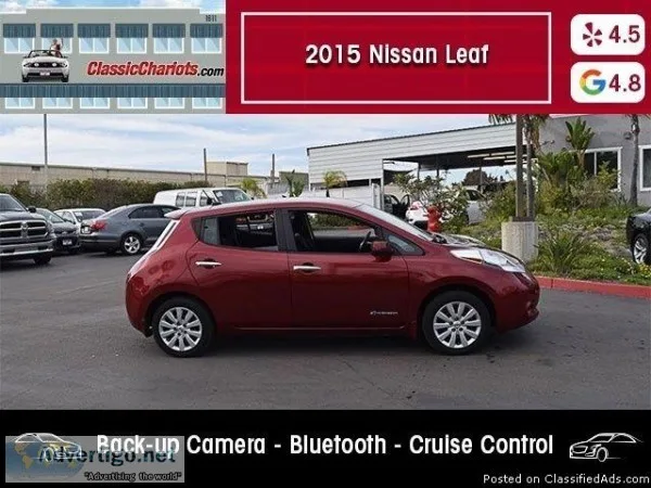 USED 2015 Nissan Leaf S for sale in San Diego 18297A