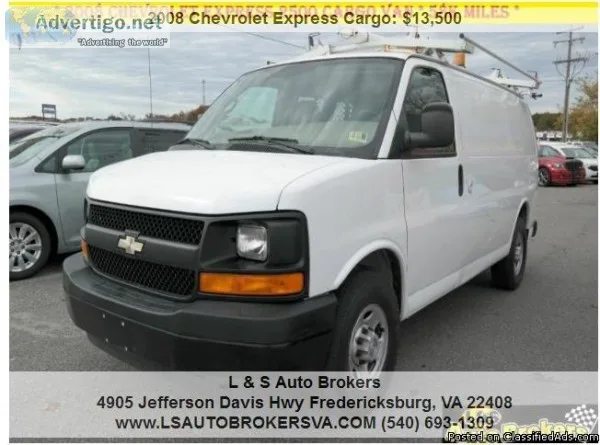 2008 CHEVROLET EXPRESS CARGO 2500 CARGO VAN