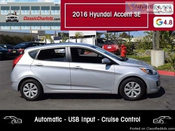 USED 2016 Hyundai Accent SE for sale in San Diego 18358R