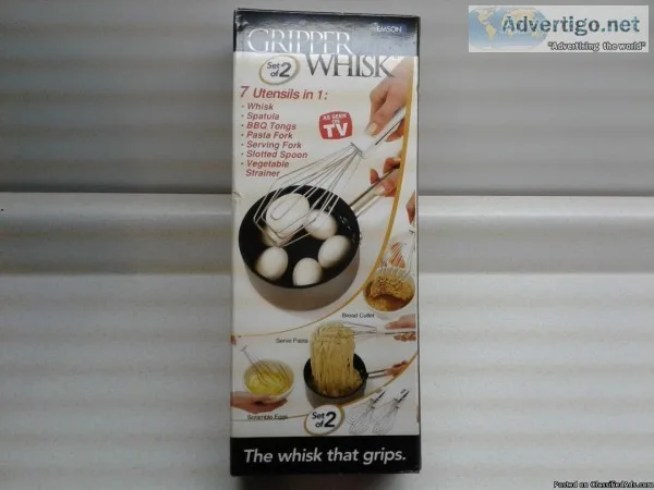 GRIPPER WHISK-SET OF 2-NEW