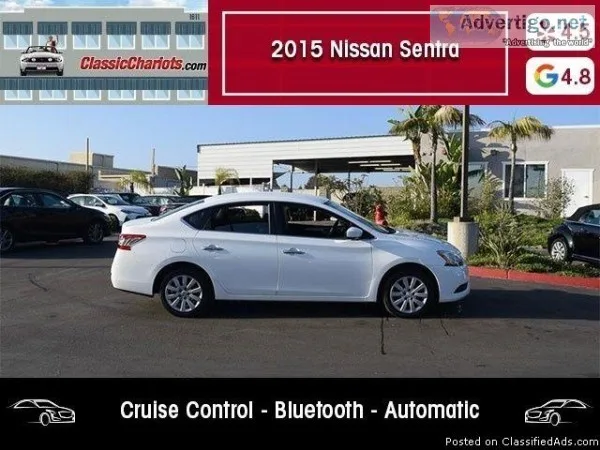 USED 2015 Nissan Sentra S for sale in San Diego 17810A