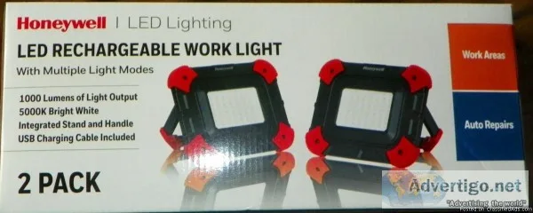 Honeywell - LED - Rechargeable - Work Light - 2 Pack