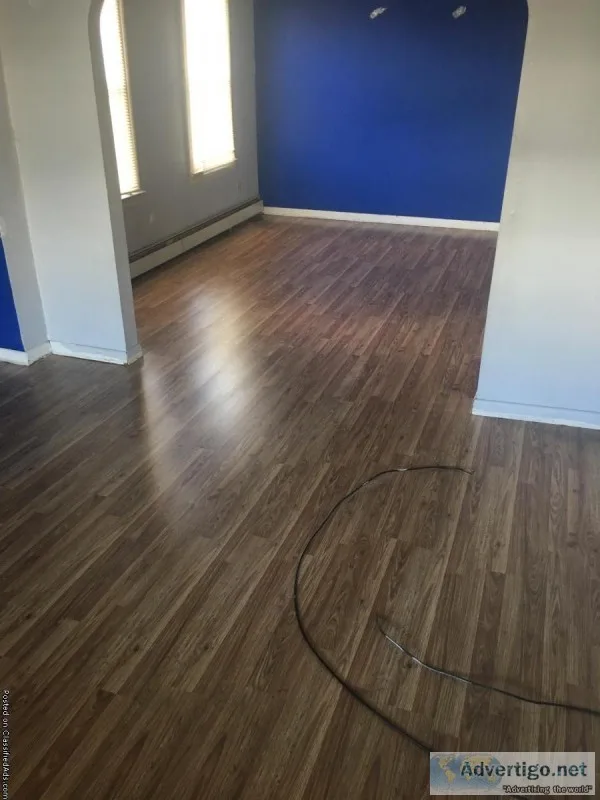 Laminate vinyl plank and hardwood flooring installation