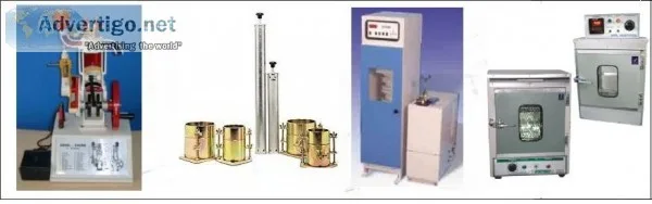 Civil engineering testing equipments manufacturers in india