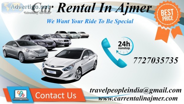  car rental in ajmer, car hire in ajmer, 