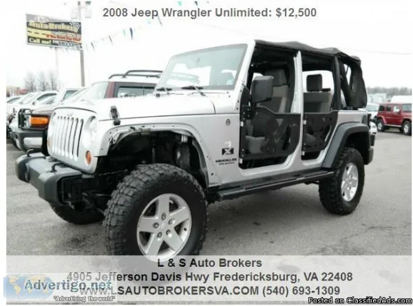 2008 Jeep Wrangler Unlimited 4x4 X 4dr SUV